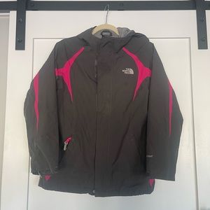 North face shell ski jacket girls size large 14/16